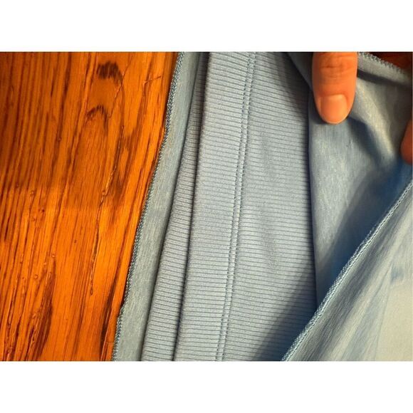Nike Alate Light Blue Dri-Fit Seamless Lightly Lined Ribbed Sports Bra Medium - Picture 5 of 5